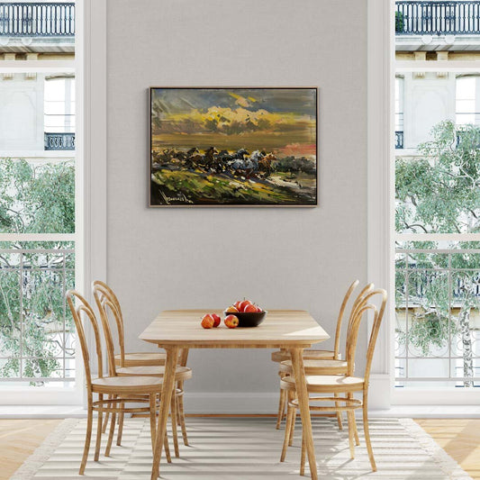 Atların Yolculuğu Yağlı Boya Tablosu