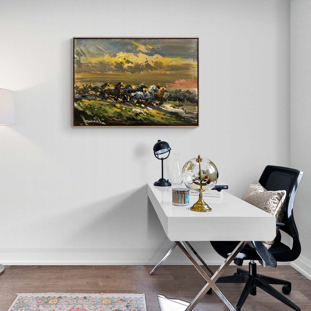 Atların Yolculuğu Yağlı Boya Tablosu