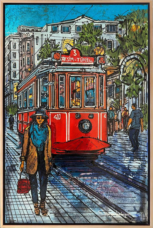 Taksim'in Hatıraları Yağlı Boya Tablosu