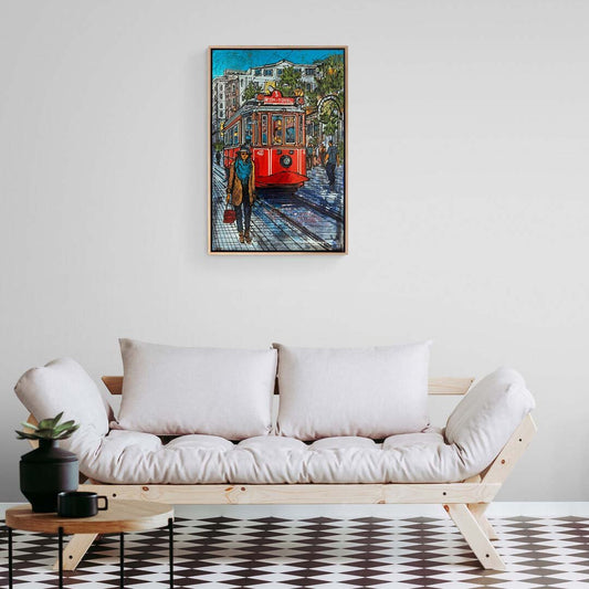 Taksim'in Hatıraları Yağlı Boya Tablosu