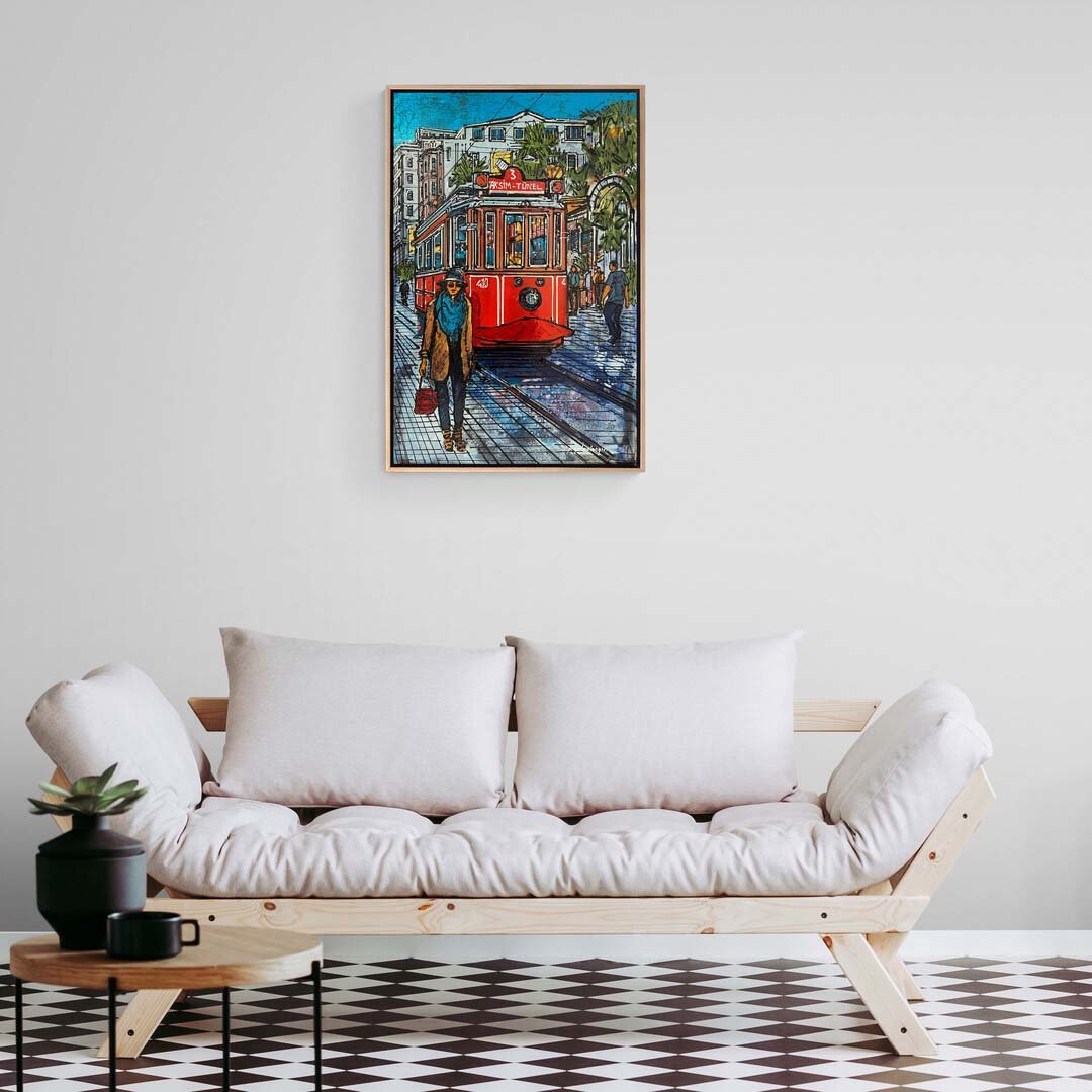 Taksim'in Hatıraları Yağlı Boya Tablosu