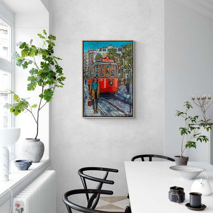 Taksim'in Hatıraları Yağlı Boya Tablosu