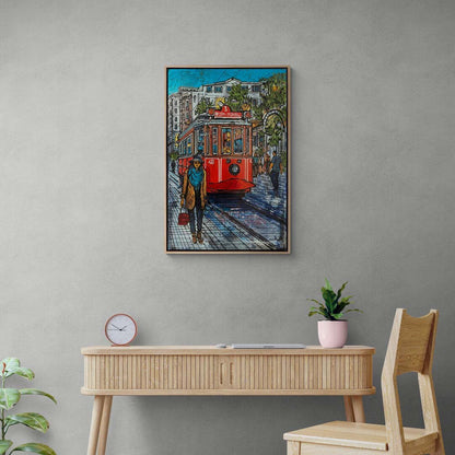 Taksim'in Hatıraları Yağlı Boya Tablosu