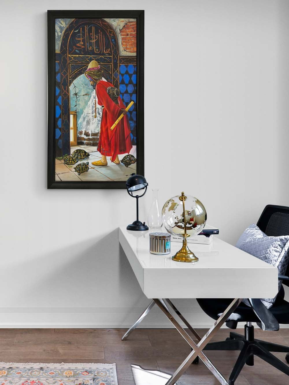 Kaplumbağa Terbiyecisi Yağlı Boya Tablosu