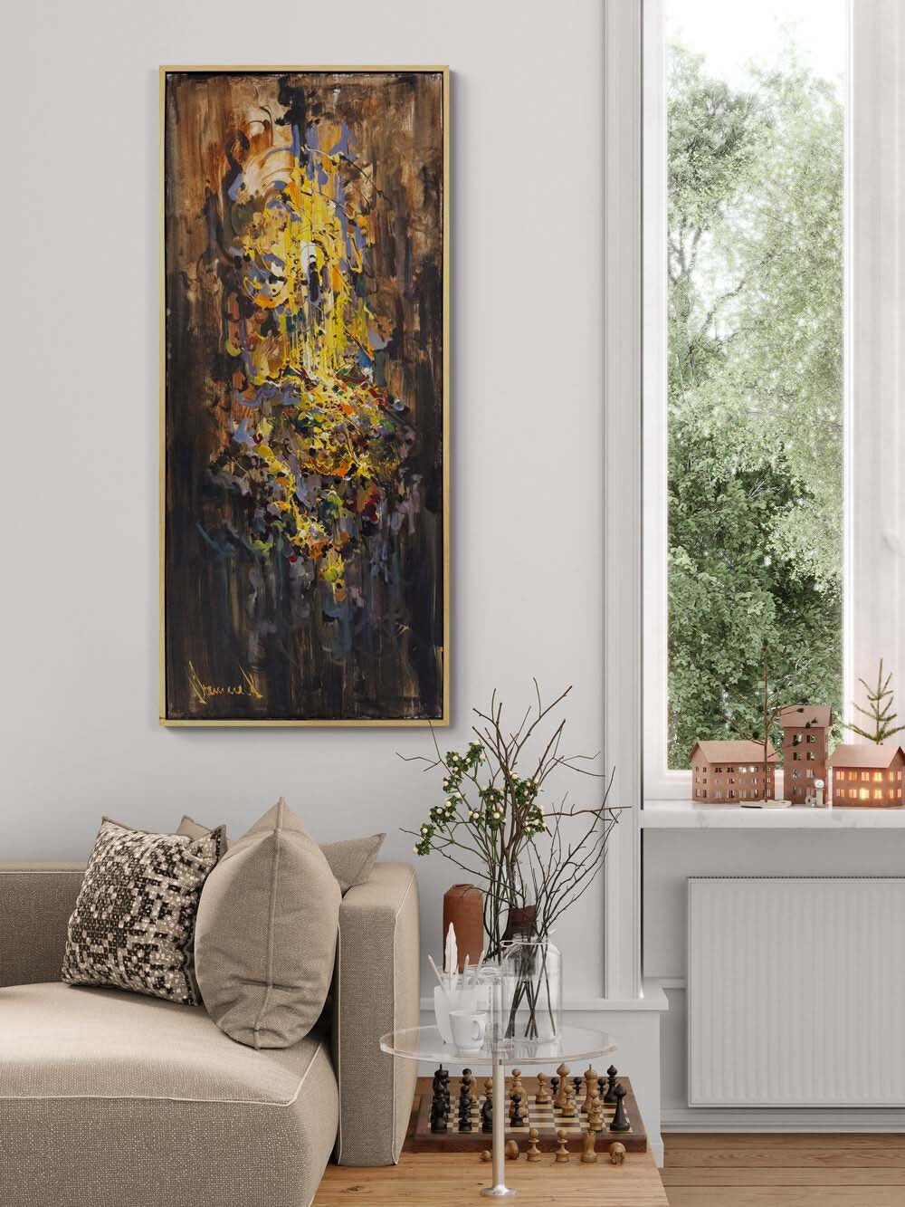 Duygunun Dokusu Yağlı Boya Tablosu