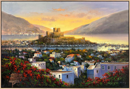 Bodrum Kalesinin İhtişamı Yağlı Boya Tablosu