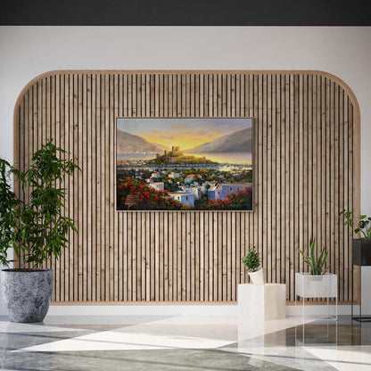 Bodrum Kalesinin İhtişamı Yağlı Boya Tablosu