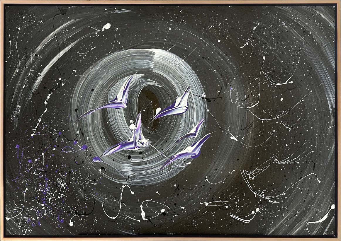 Huzurlu Kanatlar Yağlı Boya Tablosu