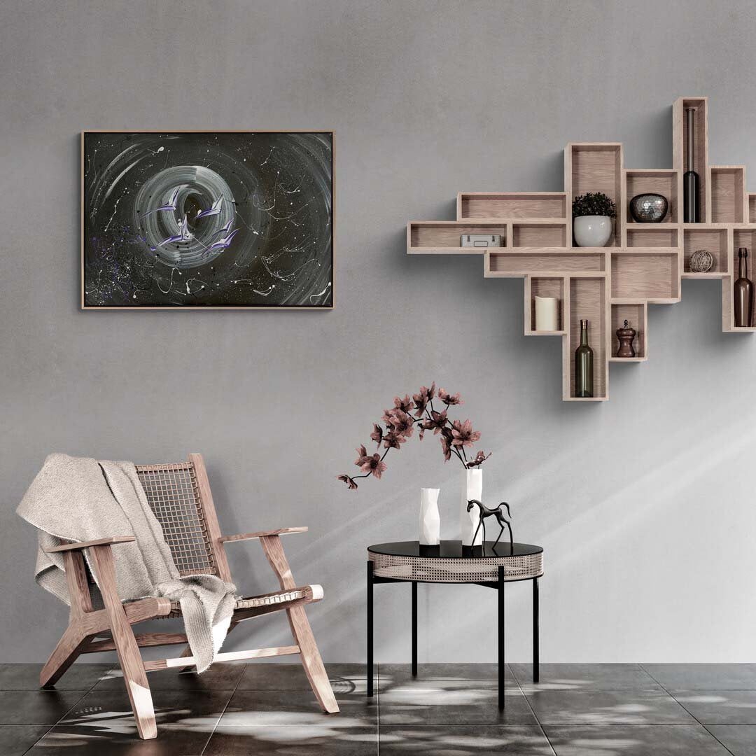 Huzurlu Kanatlar Yağlı Boya Tablosu