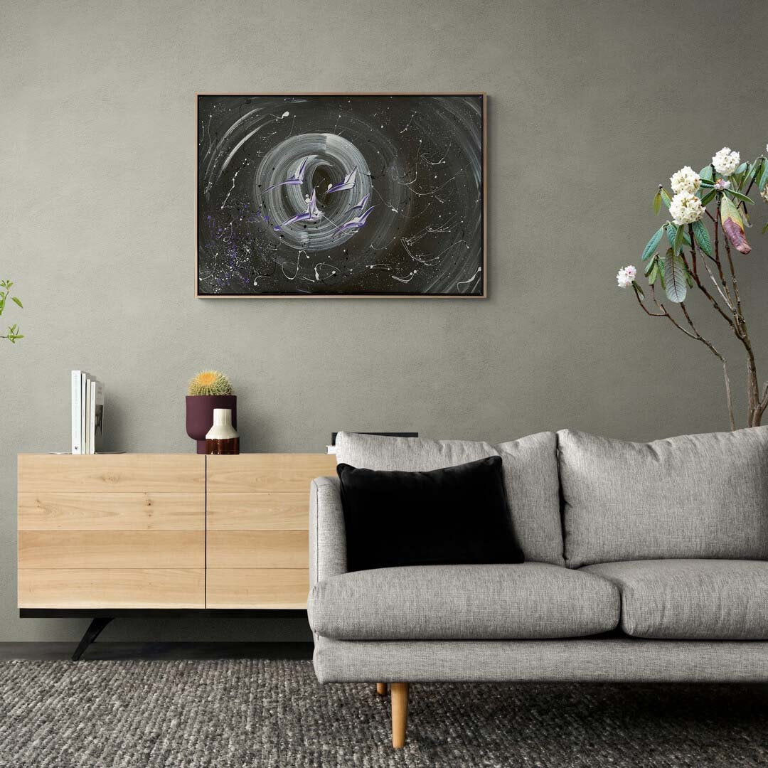 Huzurlu Kanatlar Yağlı Boya Tablosu