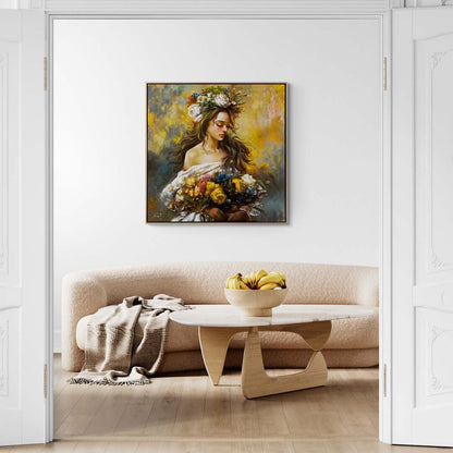 Baharın İncisi Yağlı Boya Tablosu