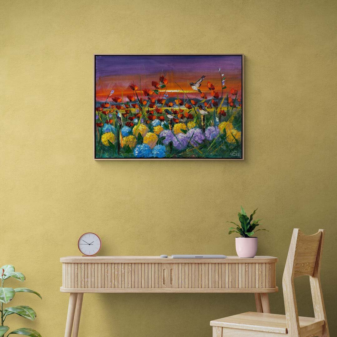 Ortancalar ve Gelincikler Yağlı Boya Tablosu