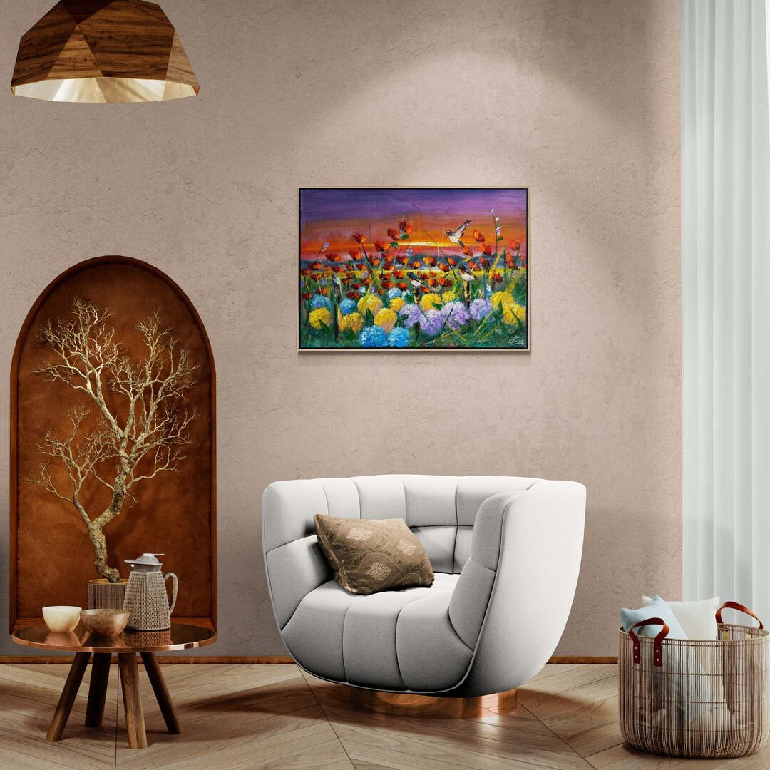 Ortancalar ve Gelincikler Yağlı Boya Tablosu