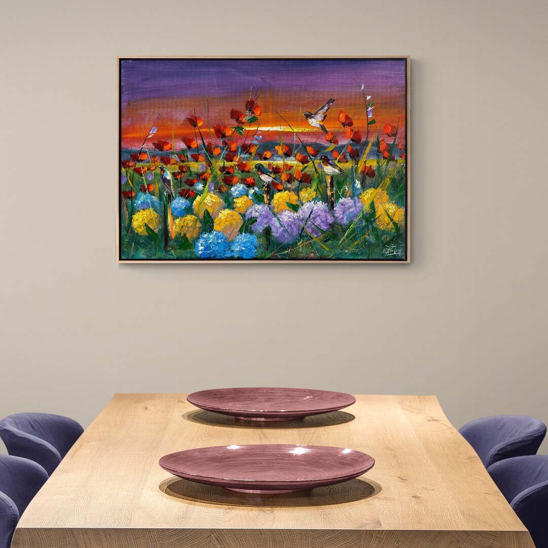 Ortancalar ve Gelincikler Yağlı Boya Tablosu