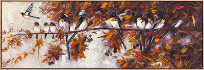 Daldaki Kuşlar Yağlı Boya Tablosu