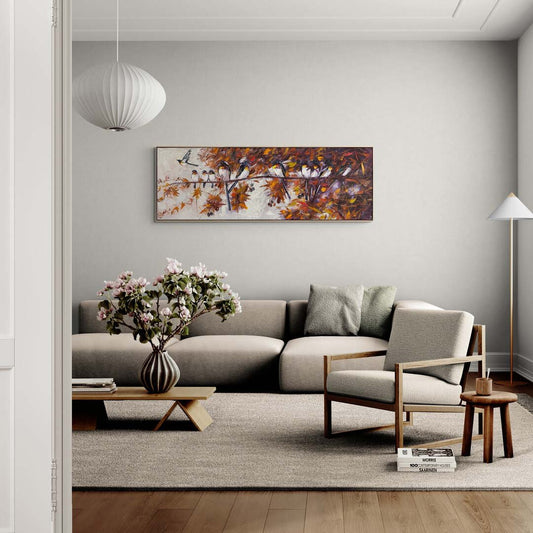 Daldaki Kuşlar Yağlı Boya Tablosu