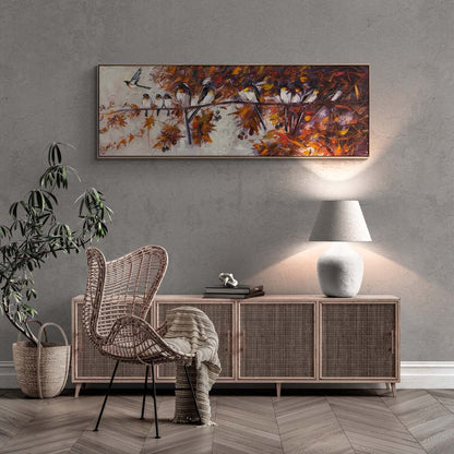 Daldaki Kuşlar Yağlı Boya Tablosu