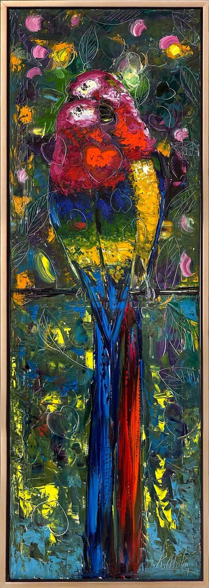 Parlak Tüylerin Güzelliği Yağlı Boya Tablosu