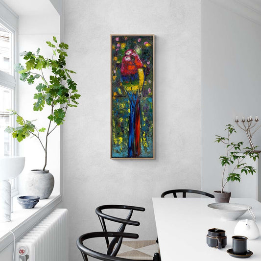 Parlak Tüylerin Güzelliği Yağlı Boya Tablosu