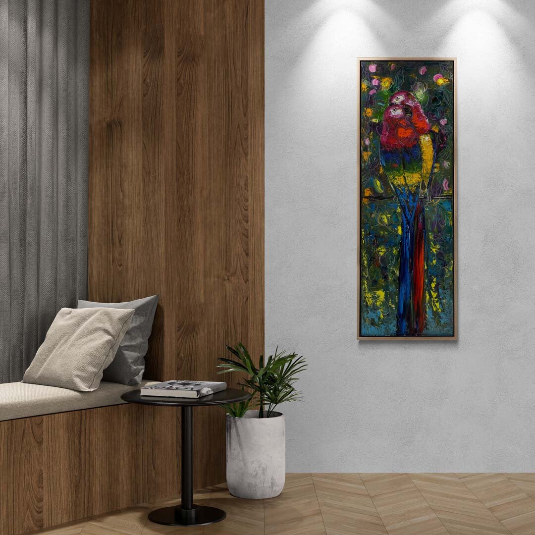 Parlak Tüylerin Güzelliği Yağlı Boya Tablosu