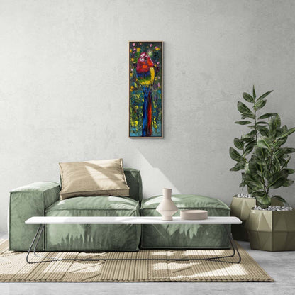 Parlak Tüylerin Güzelliği Yağlı Boya Tablosu