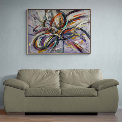 Soyut Geçitler Yağlı Boya Tablosu