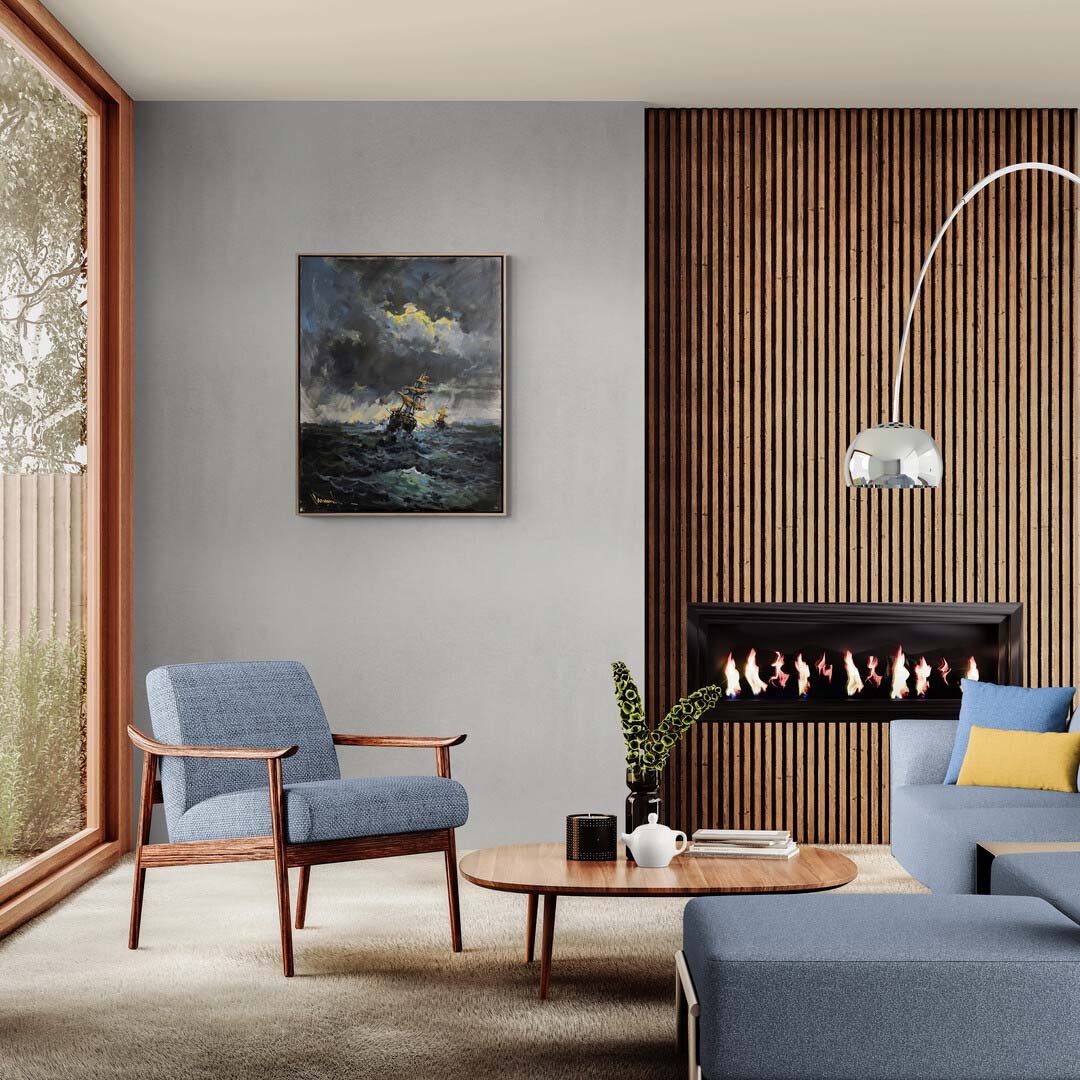 Fırtınanın İzleri Yağlı Boya Tablosu