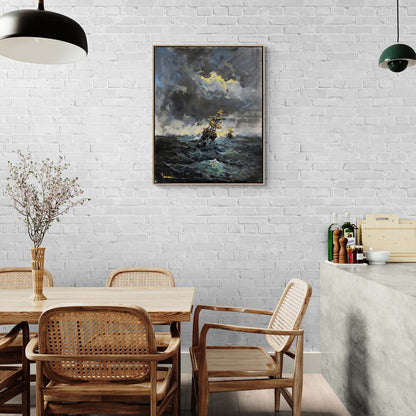 Fırtınanın İzleri Yağlı Boya Tablosu