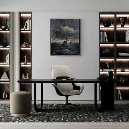 Fırtınanın İzleri Yağlı Boya Tablosu