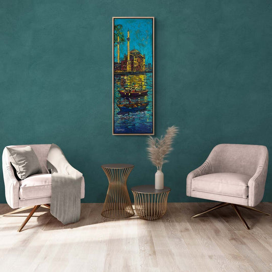 Ortaköy Camii ve Boğaz Yağlı Boya Tablosu