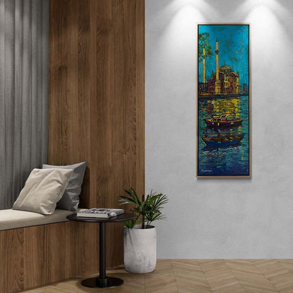 Ortaköy Camii ve Boğaz Yağlı Boya Tablosu