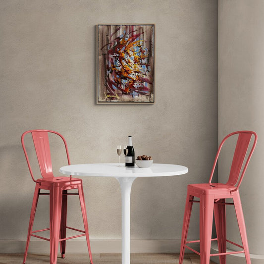 Soyut Sesler Yağlı Boya Tablosu