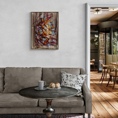 Soyut Sesler Yağlı Boya Tablosu