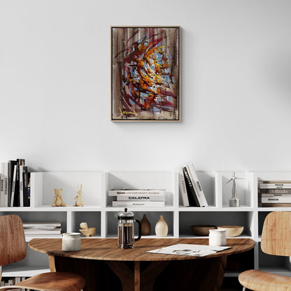 Soyut Sesler Yağlı Boya Tablosu