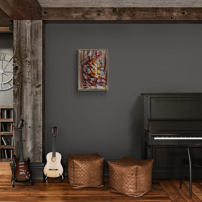 Soyut Sesler Yağlı Boya Tablosu