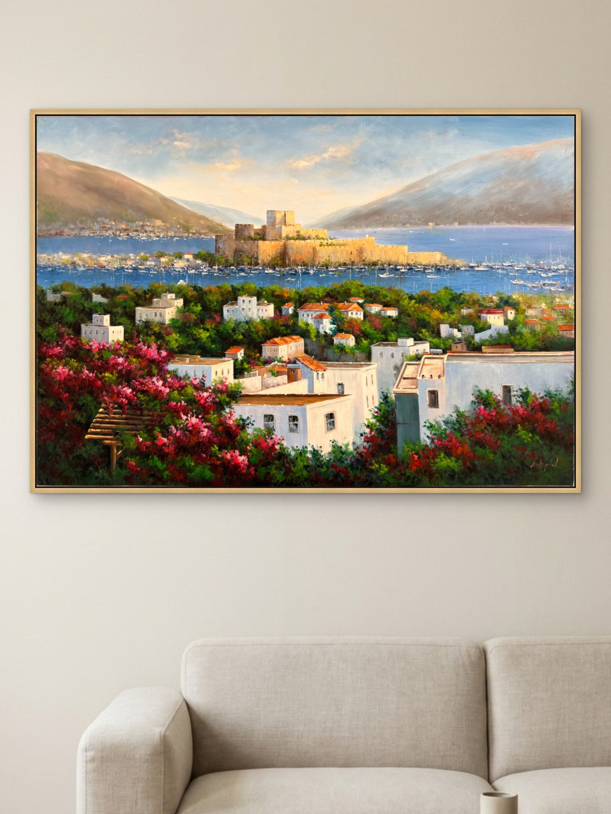 Bodrum Kalesi'nden Yağlı Boya Tablosu Simurg Sanatevi
