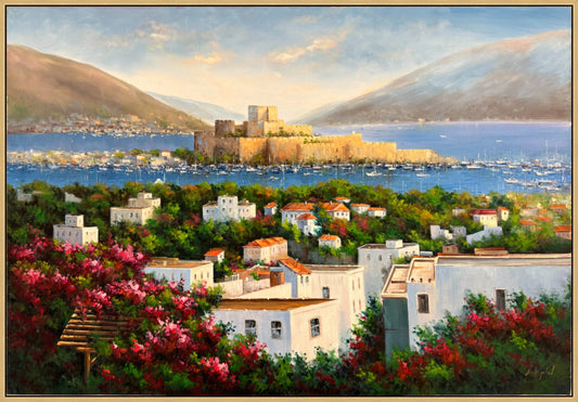 Bodrum Kalesi'nden Yağlı Boya Tablosu Simurg Sanatevi