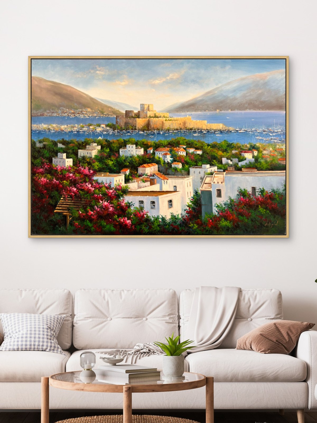 Bodrum Kalesi'nden Yağlı Boya Tablosu Simurg Sanatevi