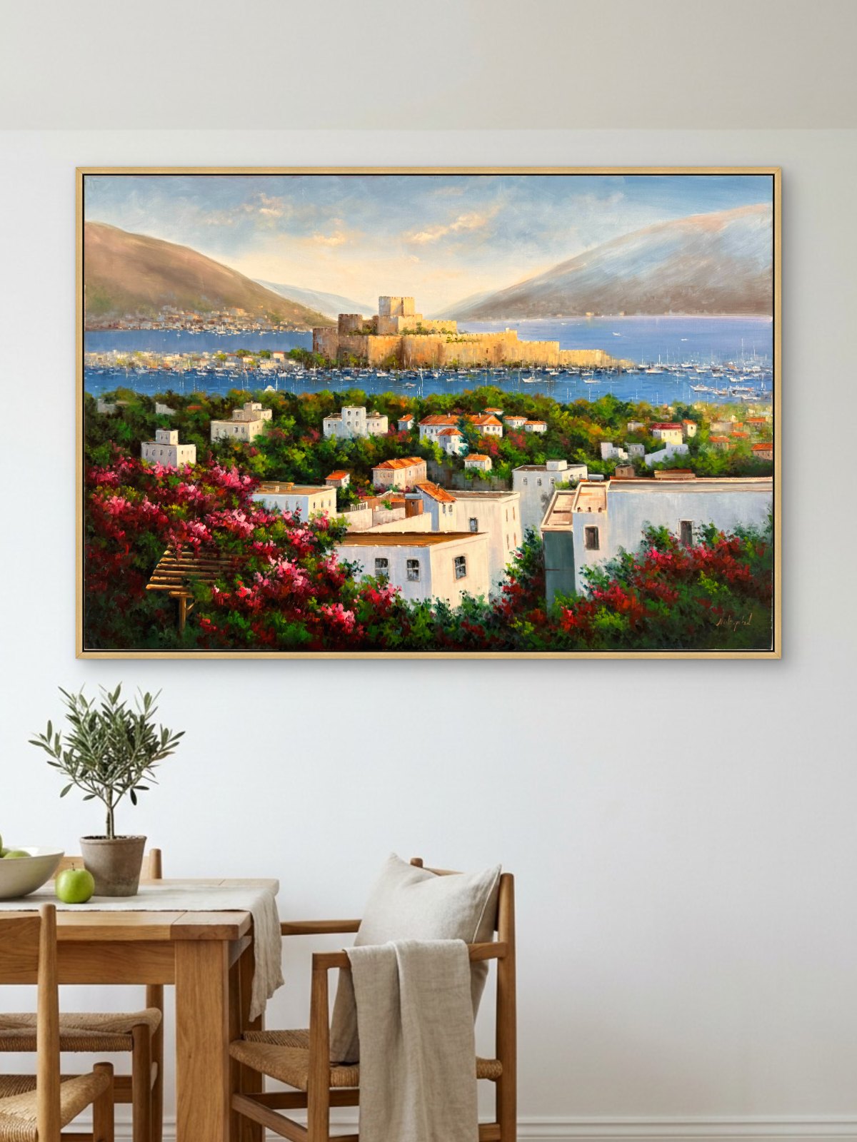 Bodrum Kalesi'nden Yağlı Boya Tablosu Simurg Sanatevi