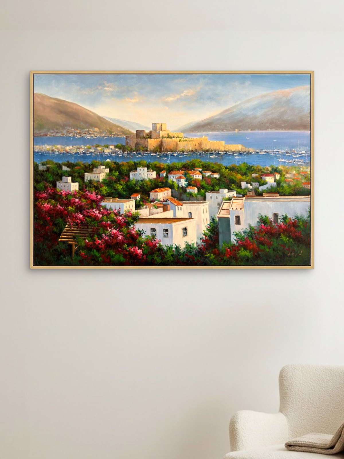 Bodrum Kalesi'nden Yağlı Boya Tablosu Simurg Sanatevi