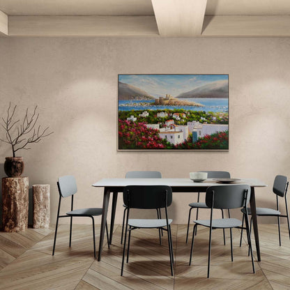 Tarihi Bodrum Kalesi Yağlı Boya Tablosu