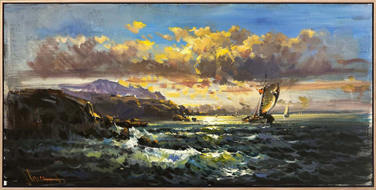 Rüzgarın İzinde Yağlı Boya Tablosu