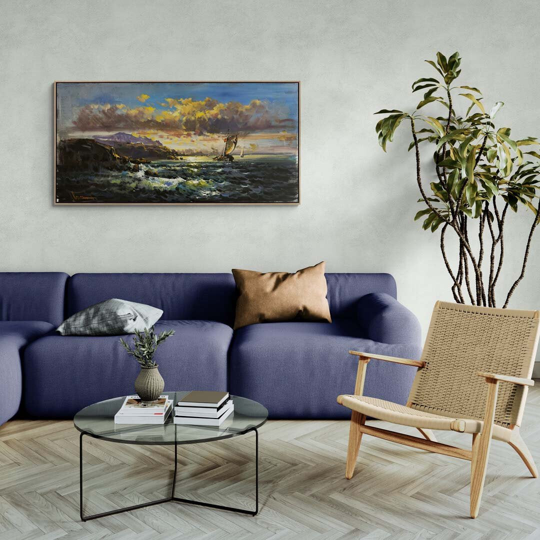 Rüzgarın İzinde Yağlı Boya Tablosu