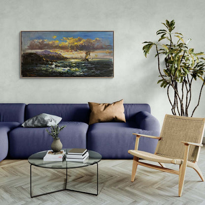 Rüzgarın İzinde Yağlı Boya Tablosu