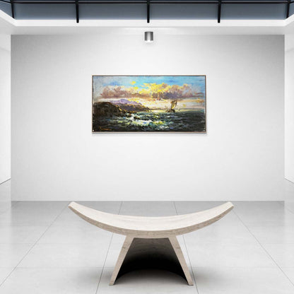 Rüzgarın İzinde Yağlı Boya Tablosu