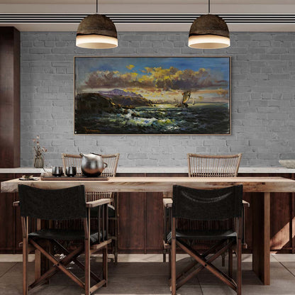 Rüzgarın İzinde Yağlı Boya Tablosu