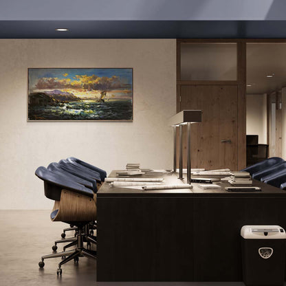 Rüzgarın İzinde Yağlı Boya Tablosu