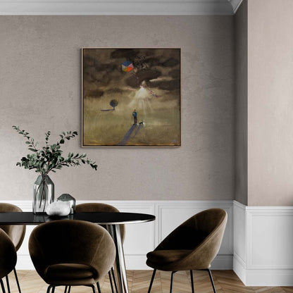 Uçurtmalı Çocuk Yağlı Boya Tablosu