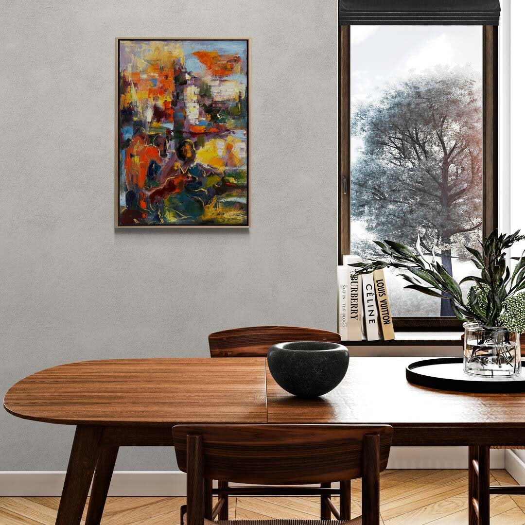 Kromatik Kompozisyon Yağlı Boya Tablosu