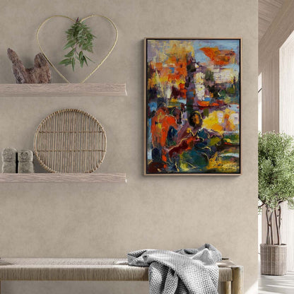 Kromatik Kompozisyon Yağlı Boya Tablosu